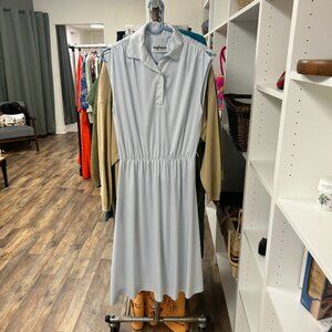 Vintage HayPence Blue Midi Dress, Estimated Size Large